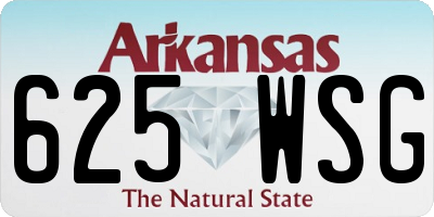 AR license plate 625WSG