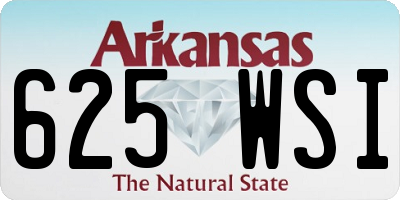 AR license plate 625WSI