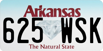 AR license plate 625WSK