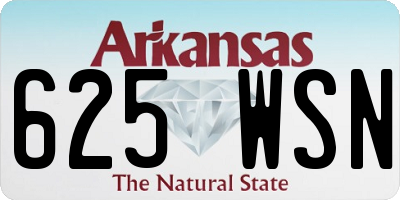 AR license plate 625WSN