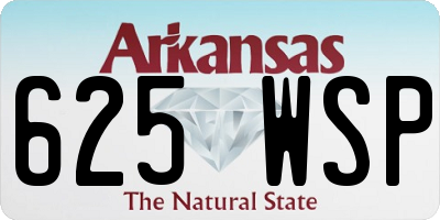 AR license plate 625WSP