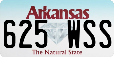 AR license plate 625WSS