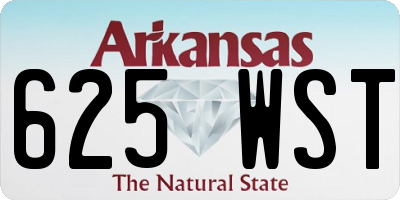 AR license plate 625WST