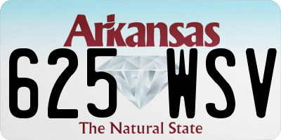 AR license plate 625WSV