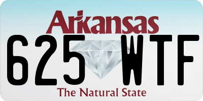 AR license plate 625WTF