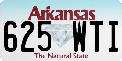 AR license plate 625WTI