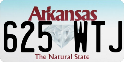 AR license plate 625WTJ
