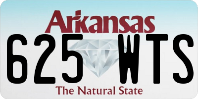 AR license plate 625WTS