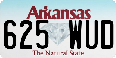 AR license plate 625WUD