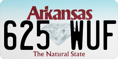 AR license plate 625WUF