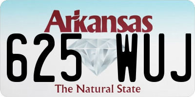 AR license plate 625WUJ
