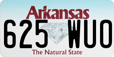 AR license plate 625WUO