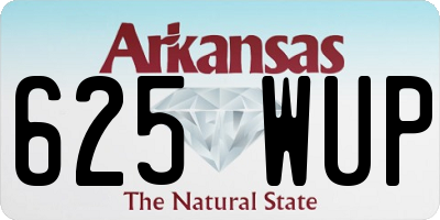 AR license plate 625WUP