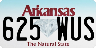AR license plate 625WUS