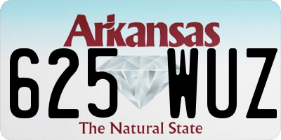 AR license plate 625WUZ