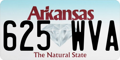 AR license plate 625WVA