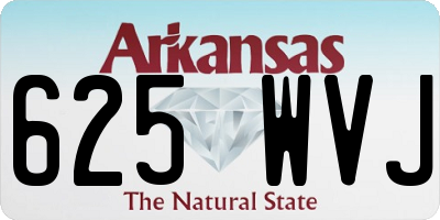 AR license plate 625WVJ