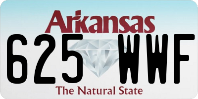 AR license plate 625WWF
