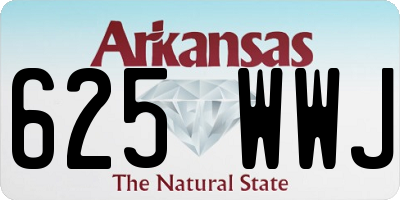 AR license plate 625WWJ