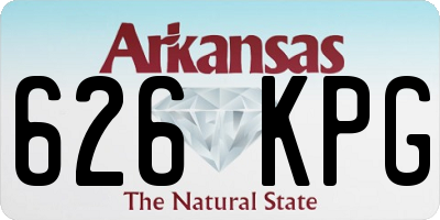 AR license plate 626KPG