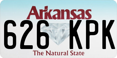 AR license plate 626KPK