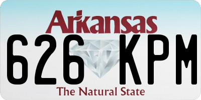 AR license plate 626KPM