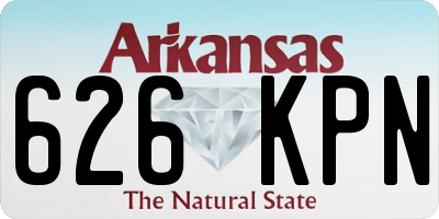 AR license plate 626KPN