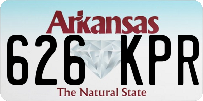 AR license plate 626KPR