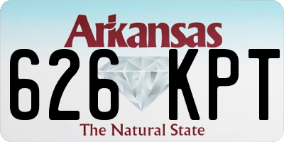 AR license plate 626KPT