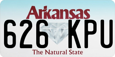 AR license plate 626KPU