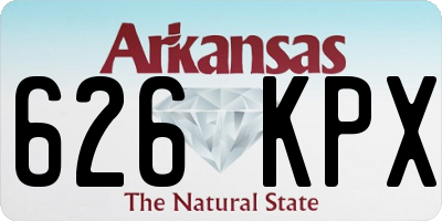 AR license plate 626KPX
