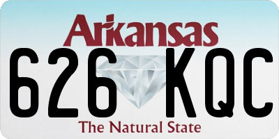 AR license plate 626KQC