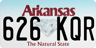 AR license plate 626KQR