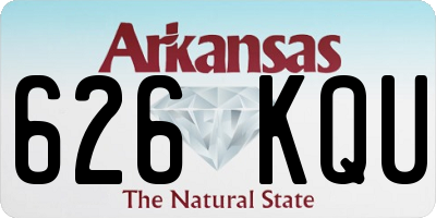 AR license plate 626KQU