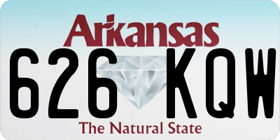AR license plate 626KQW