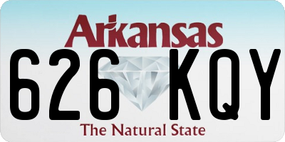 AR license plate 626KQY