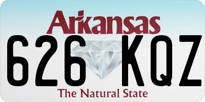 AR license plate 626KQZ