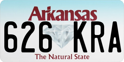 AR license plate 626KRA