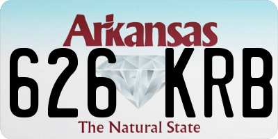 AR license plate 626KRB