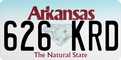 AR license plate 626KRD
