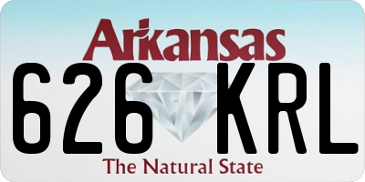 AR license plate 626KRL