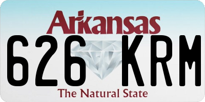 AR license plate 626KRM