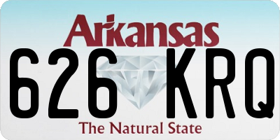 AR license plate 626KRQ
