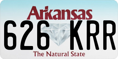 AR license plate 626KRR