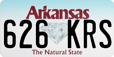 AR license plate 626KRS
