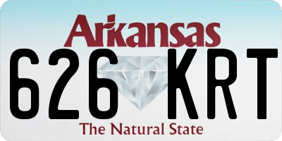 AR license plate 626KRT