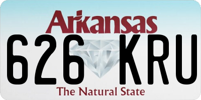 AR license plate 626KRU