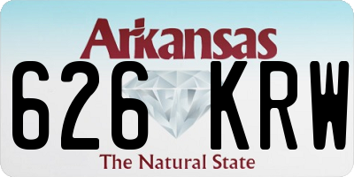AR license plate 626KRW