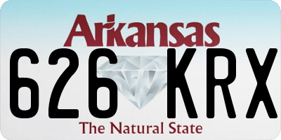 AR license plate 626KRX
