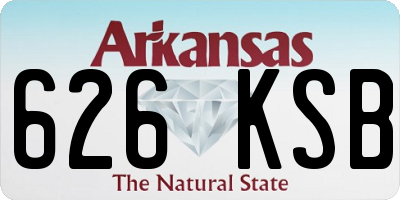 AR license plate 626KSB